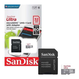 Memoria MIcroSDHC 32gb ULTRA w/adapt USH-1 C10 Android 100M - SDSQUNR-032G-CN3MA