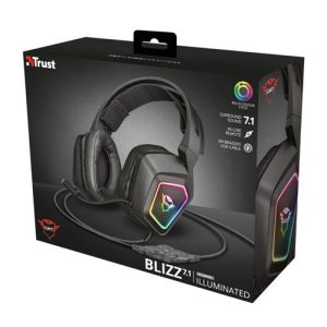 Audífonos 23191 - TRUST GXT450 BLIZZ 7.1 RGB HEADSET