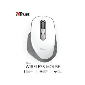 Mouse TRUST OZAA RECHARGEABLE MOUSE WHITE - 24035