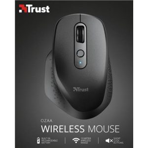 Mouse TRUST OZAA RECHARGEABLE MOUSE BLACK - 23812
