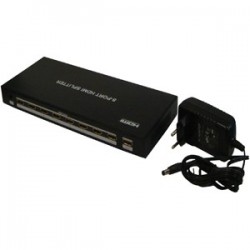 Cable HDMI AMPLIFICADO 8 SALIDAS SOPORTA 3D - 8246 - SPLITTER