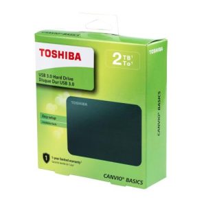 Disco TOSHIBA 2TBCANVIO BASICS BLACK  A3RETAIL HDTB420XK3AA - Disco - Externo
