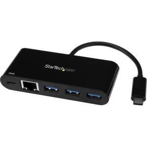 Startech Adaptador Multipuertos USB-C de Red Ethernet con Hub de 3 - US1GC303APD