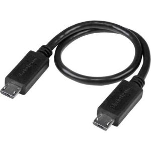 Adaptador STARTECH Cable USB OTG de 20cm - Cable  Micro USB a Micro -
