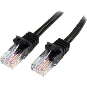 STARTECH Cable de 5m de red Ethernet Cat5e RJ45 sin traba snagless - - 45PAT5MBK