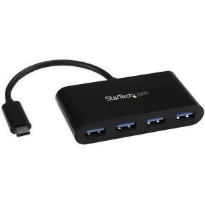 Startech Hub Concentrador USB 3.0 de 4 Puertos Ladrón USB-C a 4x USB - HB30C4AB