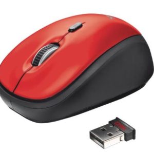 Mouse 19522 - TRUST Yvi Wireless Mouse - red