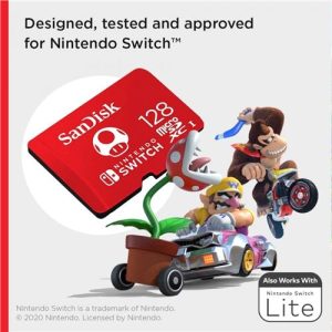Memoria SanDisk 128GB MicroSDXC UHS-I Card Nintendo Switch 100 MB/s - SDSQXAO-12