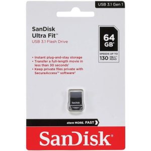 Pendrive 64GB Flash Drive Ultra Fit USB 3.1 Z430 - SDCZ430-064G-G46 - SanDisk