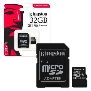 Memoria Kingston 32GB micSDHC Canvas Select Plus 100R A1 C10 Card - SDCS2/32GB